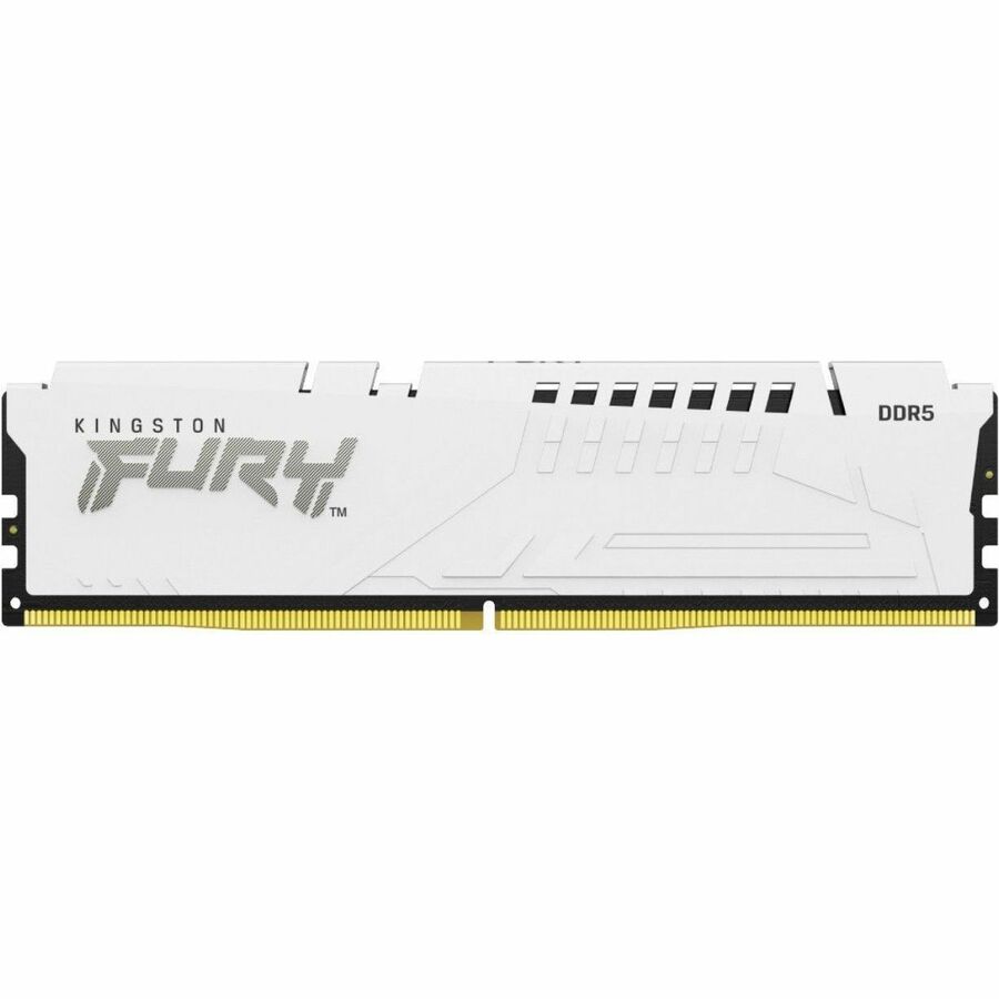 Kingston 64 Go (4 x 16 Go) DDR5 5 200 MT/s CL40 FURY Beast Blanc XMP KF552C40BWK4-64
