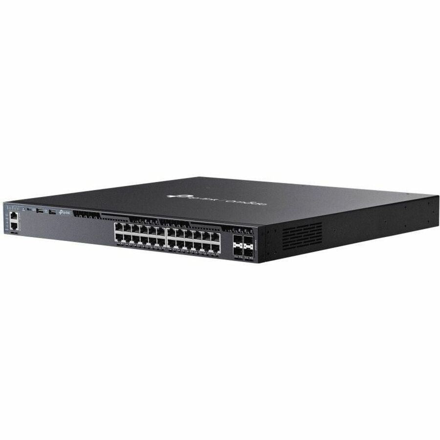 Commutateur PoE+ géré Gigabit empilable L3 24 ports Omada de TP-Link avec 4 emplacements 10G SG6428XHP