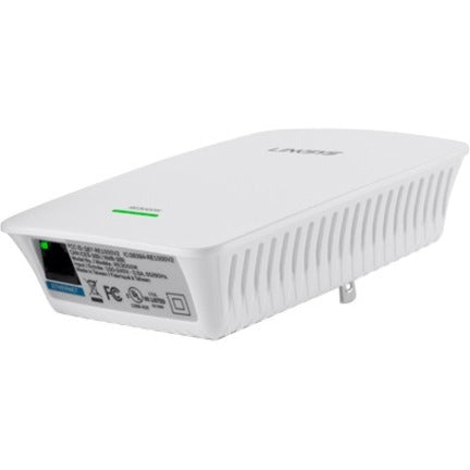 Prolongateur de portée sans fil IEEE 802.11n 300 Mbit/s Linksys RE3000W RE3000W-LA