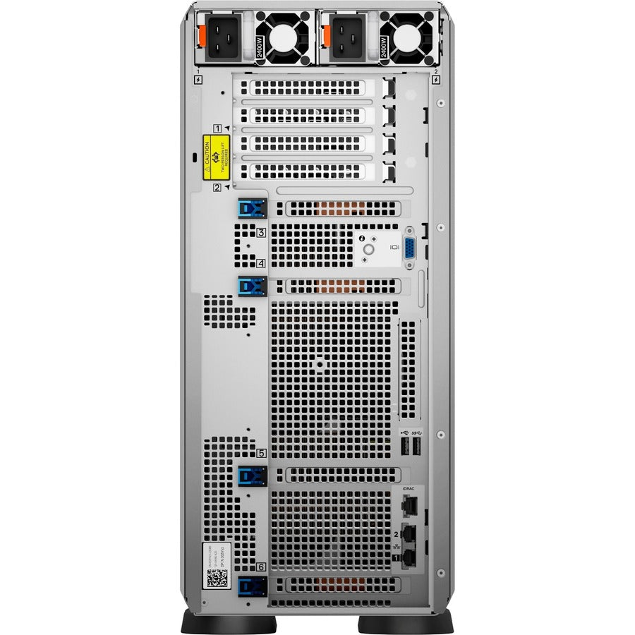 Dell EMC PowerEdge T550 5U Tower Server - Intel Xeon Silver 4310 2.10 GHz - 16 GB RAM - 480 GB SSD - 12Gb/s SAS Controller C4T52