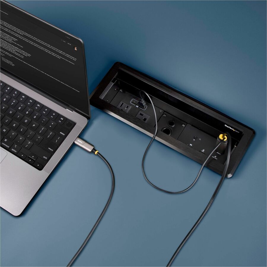 Câble optique actif (AOC) USB-C vers HDMI 2.0 StarTech.com de 15,2 m (50 pi), 4K 60 Hz, câble adaptateur USB Type-C vers HDMI, classé CL3 146B-USBC-HDMI4K-AOC