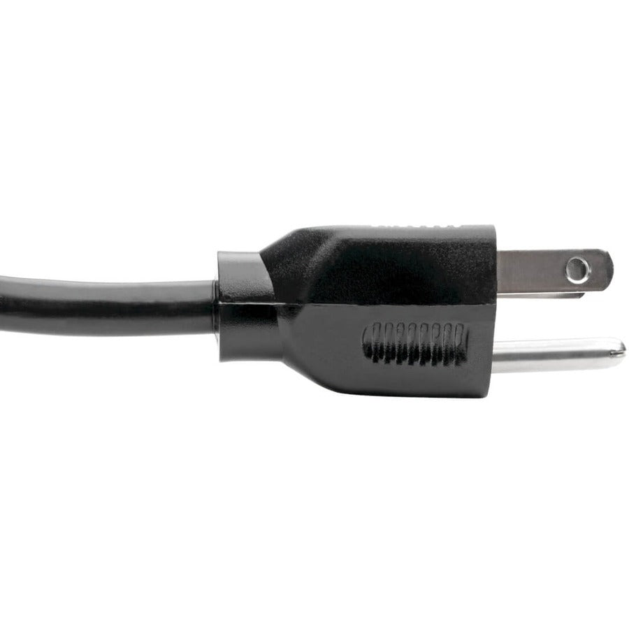 Câble d'extension de cordon d'alimentation Tripp Lite 1 pi 5-15P vers 5-15R 10 A 18 AWG 1 pi P022-001