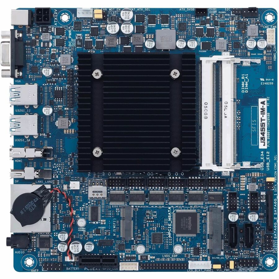 Carte mère industrielle Asus J3455T-IM-A R2.0 - Chipset Intel - Mini ITX mince 90ME0420-M0UCY0