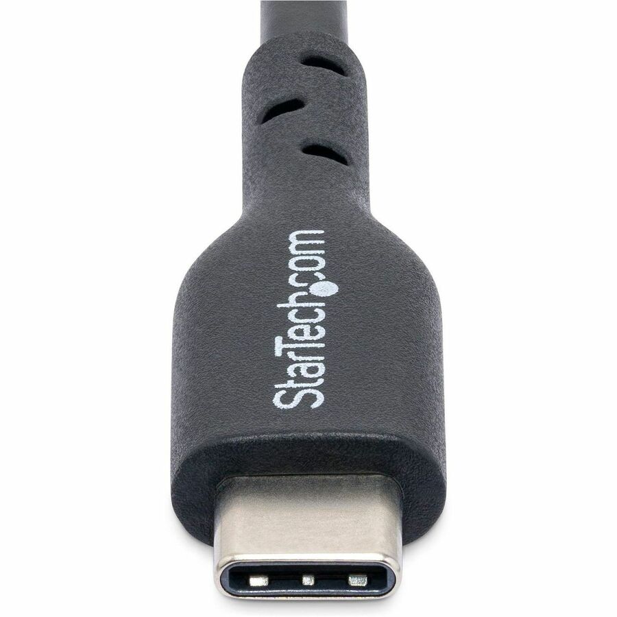 StarTech.com 10ft (3m) USB-C Charging Cable, USB 2.0 Type-C Laptop Charger Cord, 60W Power Delivery, TPE Jacket, Data Transfer Cable USB2CC10FBKE