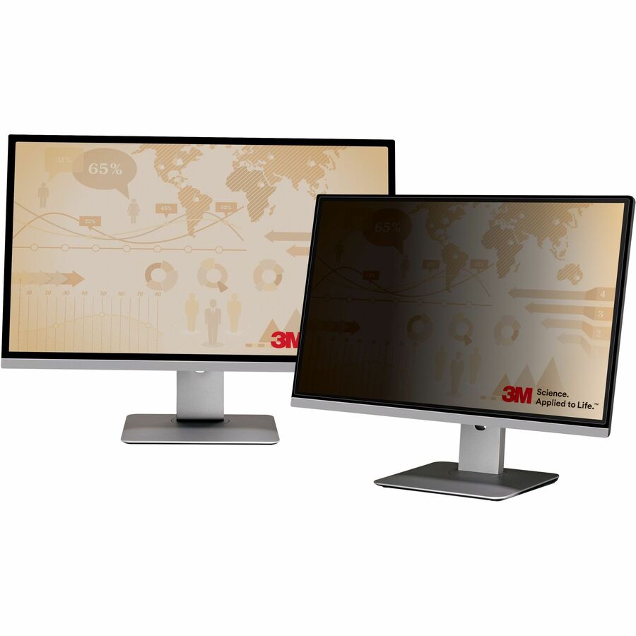 3M Privacy Filter for 25in Monitor, 16:9, PF250W9B Black, Matte PF250W9B