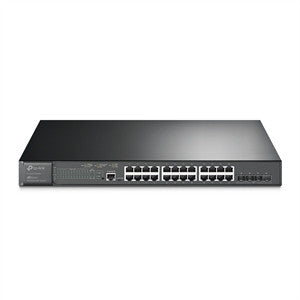 Commutateur géré Gigabit L2+ 24 ports JetStream de TP-Link avec 4 emplacements SFP+ 10GE TL-SG3428XMP