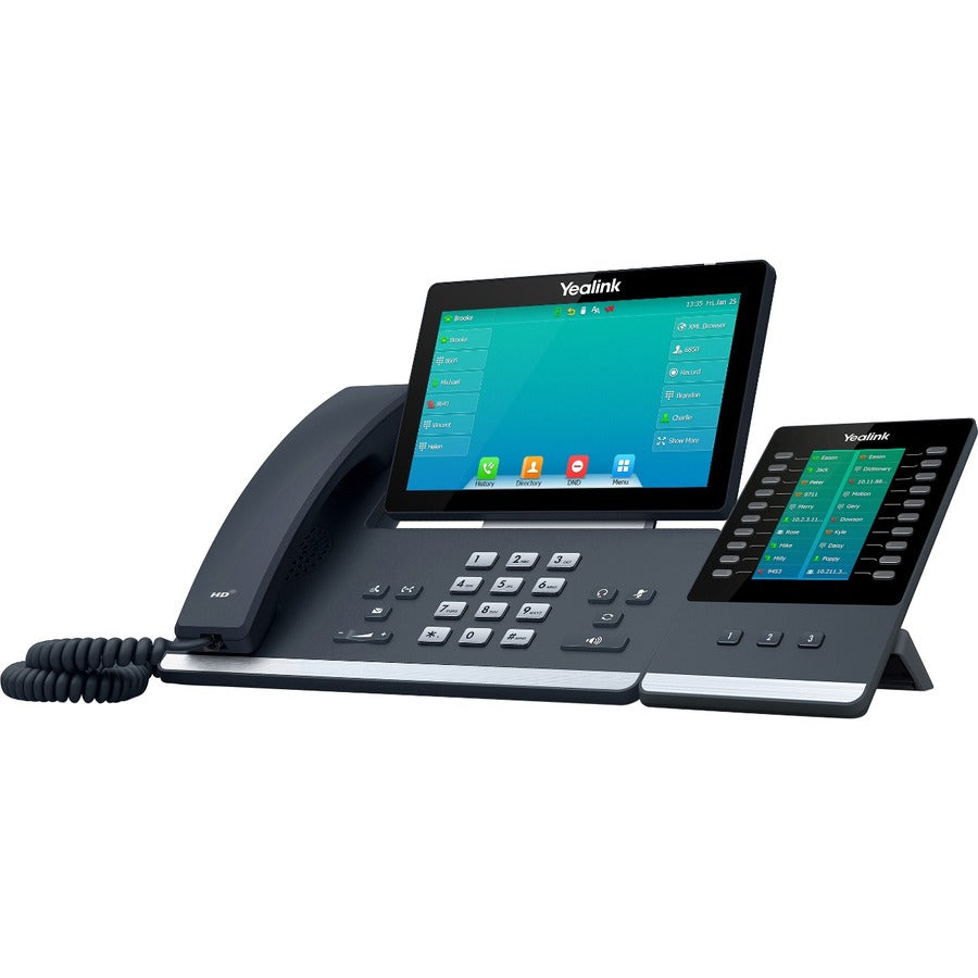 Téléphone IP Yealink SIP-T57W - Avec/Sans Fil - Avec/Sans Fil - Wi-Fi, Bluetooth - Montage Mural, Bureau - Gris Classique SIP-T57W