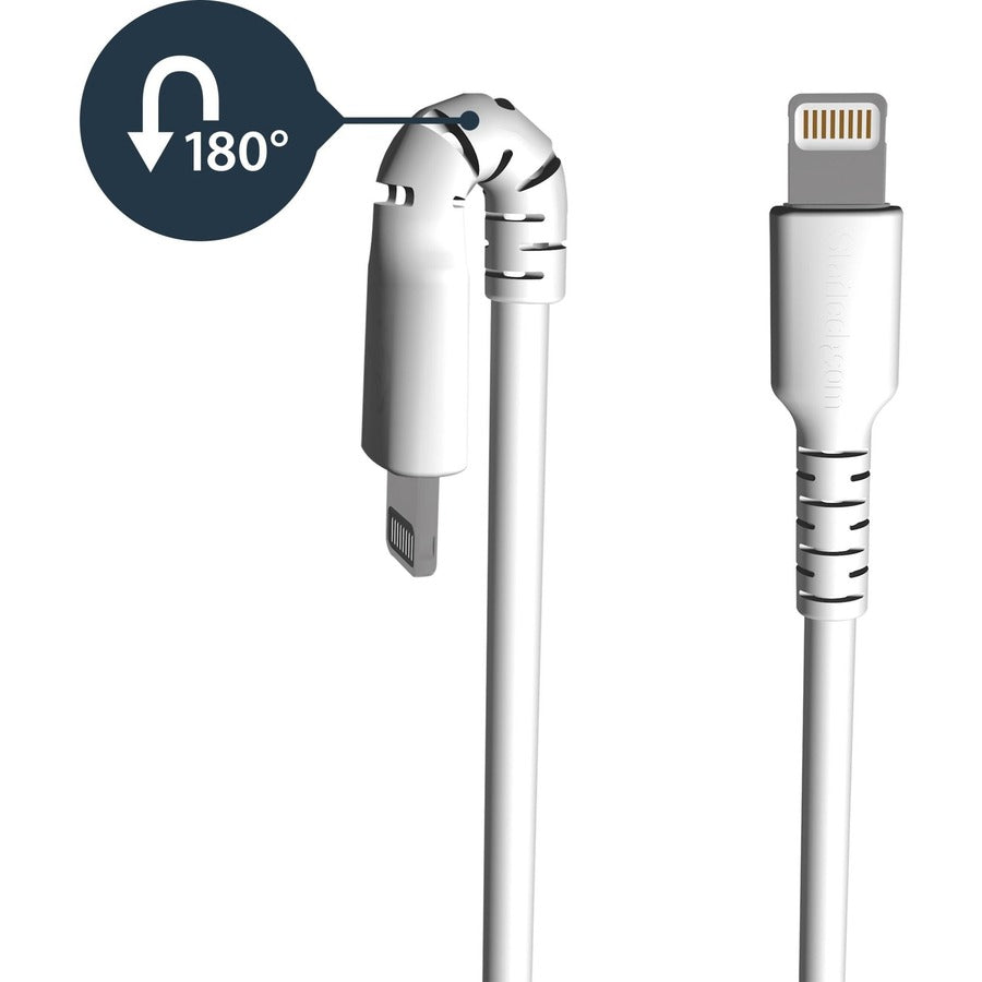 Câble USB-A vers Lightning durable de 1 m de StarTech.com, câble de charge/synchronisation robuste et résistant pour Apple iPhone/iPad certifié MFi RUSBLTMM1M