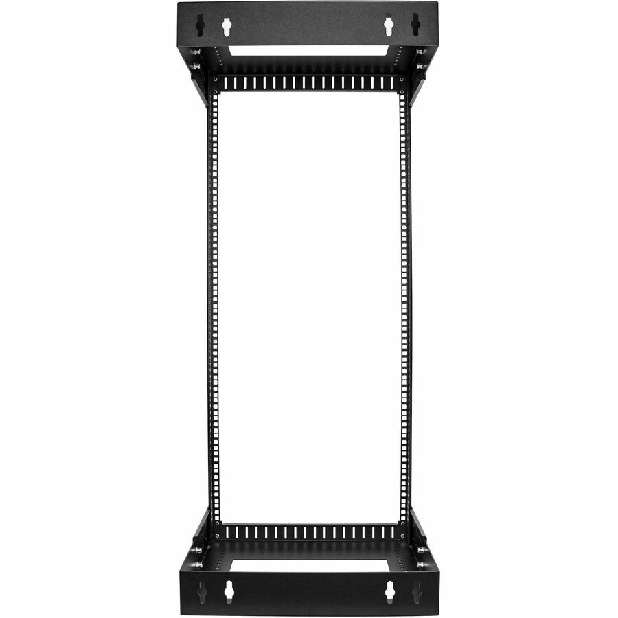 StarTech.com Rack réseau mural robuste à 2 montants 24U, rack serveur à cadre ouvert de 19 pouces avec profondeur réglable, rack de données pour équipement informatique ~ RACK-24U-20-WALL-OA