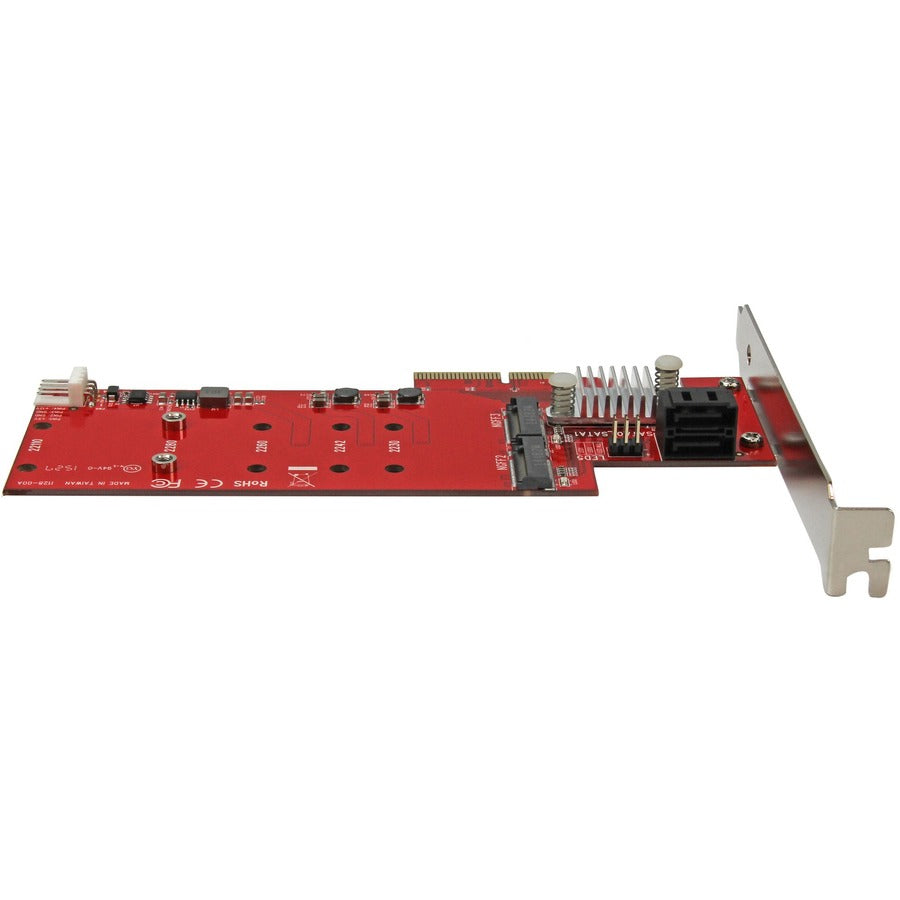 StarTech.com Carte contrôleur RAID SSD 2x M.2 NGFF plus 2x ports SATA III - PCIe - Carte RAID PCI Express M.2 à deux emplacements plus deux ports SATA PEXM2SAT3422