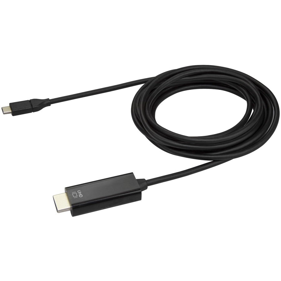Câble USB C vers HDMI StarTech.com de 3 m - Câble adaptateur d'affichage vidéo USB Type C DP Alt Mode vers HDMI 2.0 4K 60 Hz - Fonctionne avec Thunderbolt 3 CDP2HD3MBNL