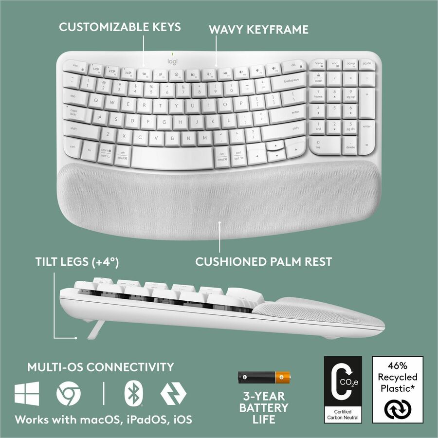 Logitech Wave Keys Keyboard 920-012275