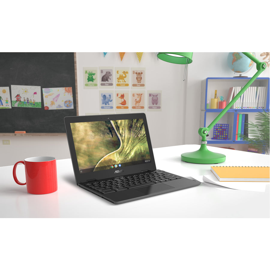 Asus Chromebook C204 C204MA-YB02-GR Chromebook robuste 11,6" - HD - Intel Celeron N4020 - 4 Go - Mémoire flash 32 Go - Gris foncé C204MA-YB02-GR