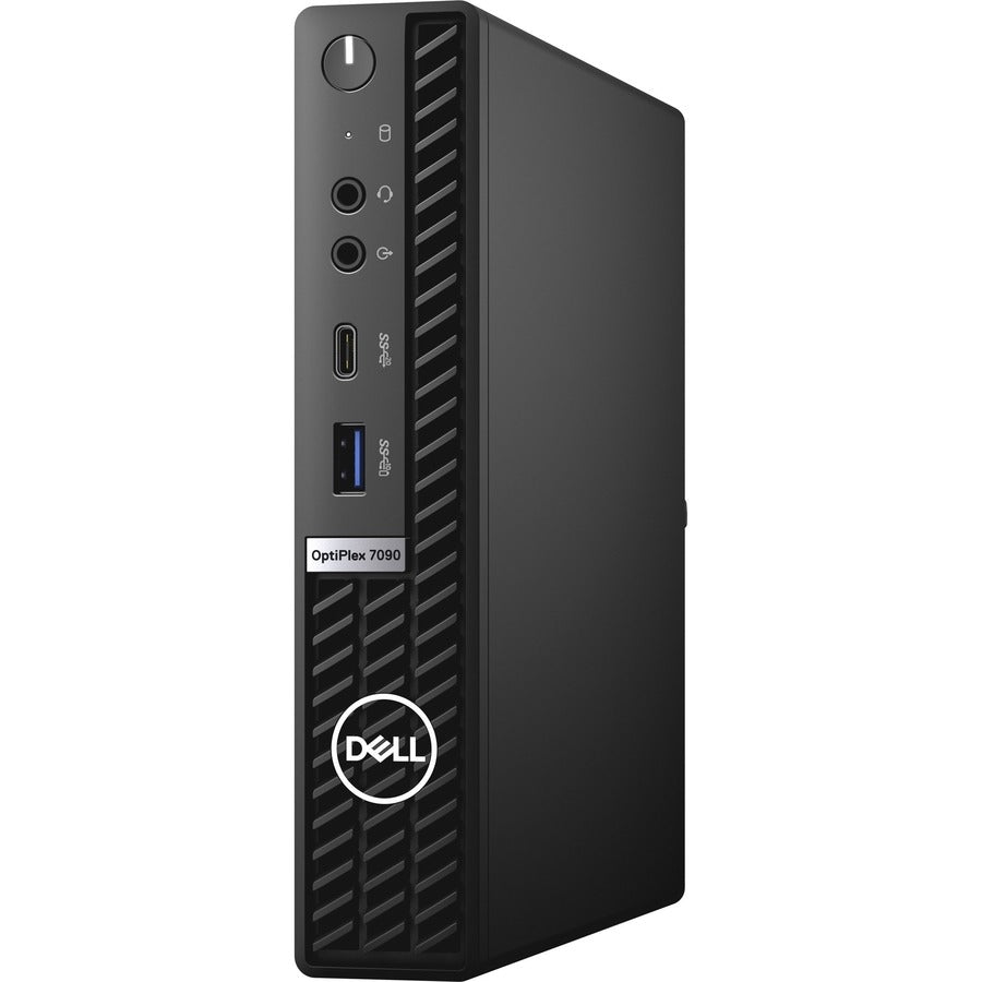 Ordinateur de bureau Dell OptiPlex 7000 7090 - Intel Core i5 10e génération i5-10500T Hexa-core (6 cœurs) 2,30 GHz - 8 Go de RAM DDR4 SDRAM - 256 Go de SSD M.2 PCI Express NVMe 3.0 x4 - Micro PC - Noir YHF3W