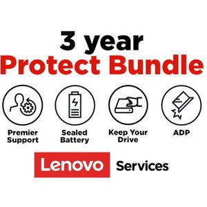 Assistance Lenovo Premier 3 ans avec protection contre les dommages accidentels (ADP) et Keep Your Drive (KYD) et batterie scellée (SBTY) - Garantie 3 ans 5PS0N74181