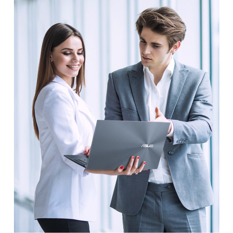 Asus ZenBook 14 UM425 UM425QA-ES51 Ordinateur portable robuste 14" - Full HD - AMD Ryzen 5 5600H - 8 Go - SSD 512 Go - Gris pin UM425QA-ES51