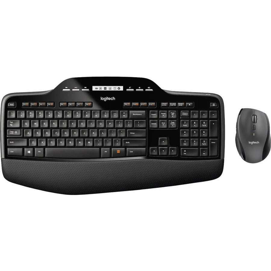 Ensemble clavier et souris sans fil Logitech MK710 pour Windows, technologie sans fil avancée 2,4 GHz, souris sans fil, touches multimédias, autonomie de la batterie de 3 ans, PC/Mac 920-002416