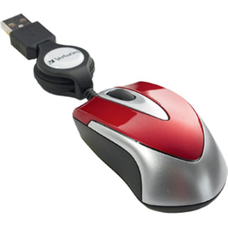 Souris optique de voyage Verbatim Mini - Rouge 97255