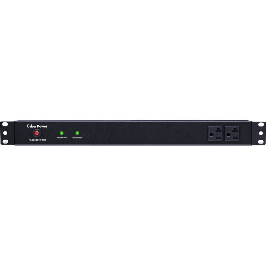 Parasurtenseur CyberPower pour rack RM 1U RKBS20ST2F10R 20 A 12 prises RKBS20ST2F10R