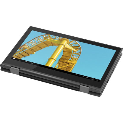Netbook Lenovo 300e Windows 2e génération 82GK000KUS Écran tactile 11,6" - HD - 1366 x 768 - AMD 3015e Dual-core (2 cœurs) 1,20 GHz - 4 Go de RAM totale - 64 Go de mémoire flash - Noir 82GK000KUS