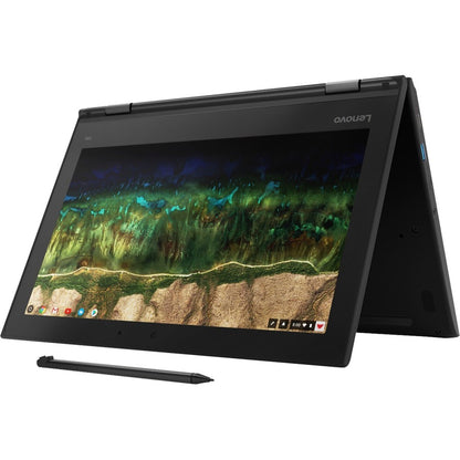 Lenovo 500e Chromebook 2e génération 81MC004UUS Chromebook convertible 2 en 1 à écran tactile 11,6" - HD - 1366 x 768 - Intel Celeron N4120 Quad-core (4 cœurs) 1,10 GHz - 8 Go de RAM totale - 64 Go de mémoire flash - Noir 81MC004UUS