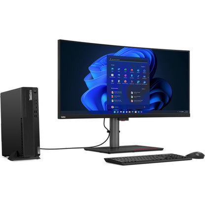 Ordinateur de bureau Lenovo ThinkCentre M90s Gen 3 11TT0000US - Intel Core i5 12e génération i5-12500 Hexa-core (6 cœurs) 3 GHz - 8 Go de RAM DDR5 SDRAM - 256 Go de SSD M.2 PCI Express NVMe 4.0 - Petit facteur de forme - Noir corbeau 11TT0000US