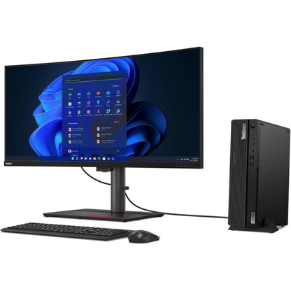 Ordinateur de bureau Lenovo ThinkCentre M90s Gen 3 11TT0000US - Intel Core i5 12e génération i5-12500 Hexa-core (6 cœurs) 3 GHz - 8 Go de RAM DDR5 SDRAM - 256 Go de SSD M.2 PCI Express NVMe 4.0 - Petit facteur de forme - Noir corbeau 11TT0000US