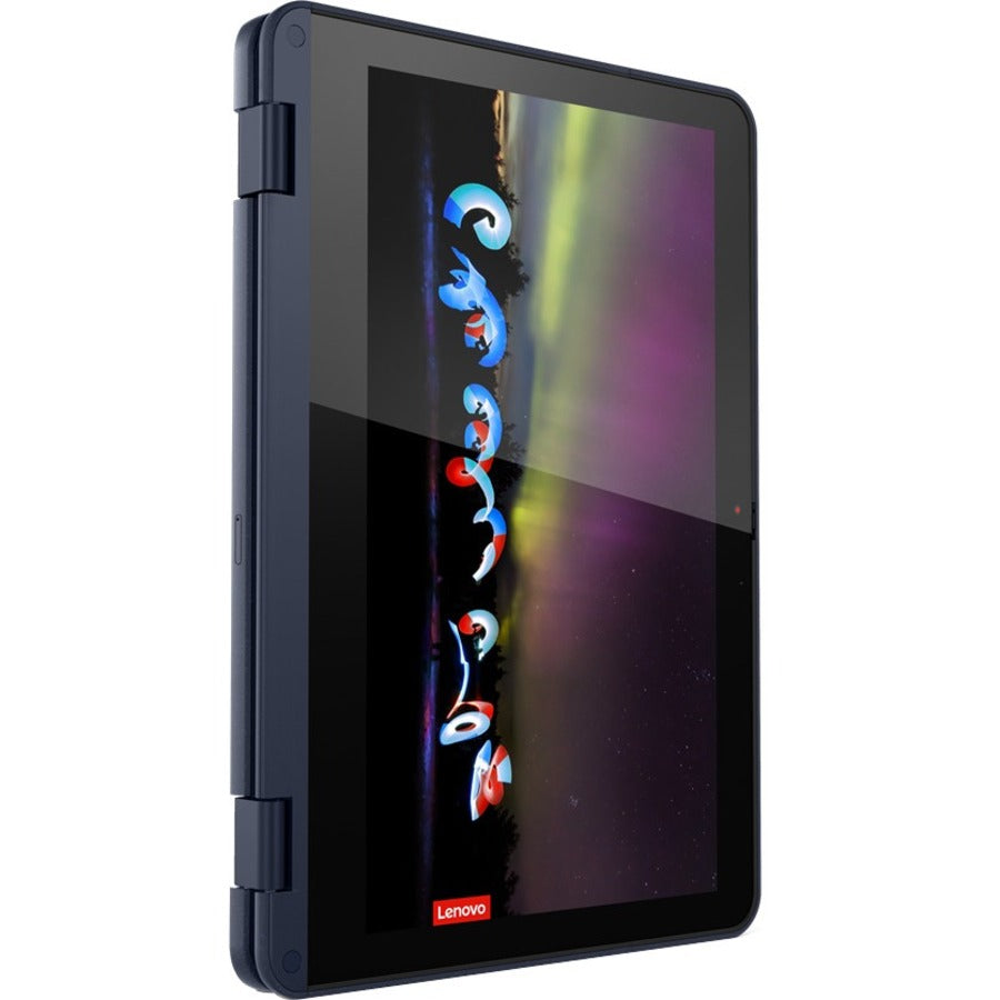 Ordinateur portable convertible 2 en 1 à écran tactile Lenovo 300w Gen 3 82J10026US 11,6" - HD - 1366 x 768 - AMD 3015e Dual-core (2 cœurs) 1,20 GHz - 4 Go de RAM totale - 4 Go de mémoire embarquée - 128 Go de SSD - Bleu abysse 82J10026US