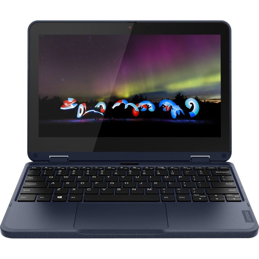 Ordinateur portable convertible 2 en 1 à écran tactile Lenovo 300w Gen 3 82J10026US 11,6" - HD - 1366 x 768 - AMD 3015e Dual-core (2 cœurs) 1,20 GHz - 4 Go de RAM totale - 4 Go de mémoire embarquée - 128 Go de SSD - Bleu abysse 82J10026US