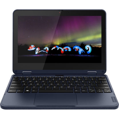 Ordinateur portable convertible 2 en 1 à écran tactile Lenovo 300w Gen 3 82J10026US 11,6" - HD - 1366 x 768 - AMD 3015e Dual-core (2 cœurs) 1,20 GHz - 4 Go de RAM totale - 4 Go de mémoire embarquée - 128 Go de SSD - Bleu abysse 82J10026US
