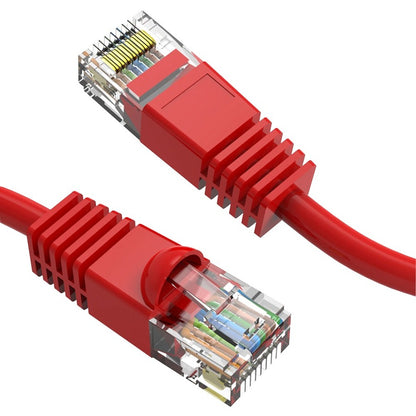 Câble de raccordement Axiom 15FT CAT6 UTP 550 MHz avec gaine moulée anti-accroc (rouge) C6MB-R15-AX