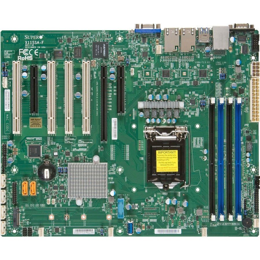 Carte mère de bureau Supermicro X11SSA-F - Chipset Intel C236 - Socket H4 LGA-1151 - ATX MBD-X11SSA-FO
