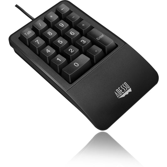 Clavier numérique étanche antimicrobien Adesso avec support repose-poignet AKB-618UB