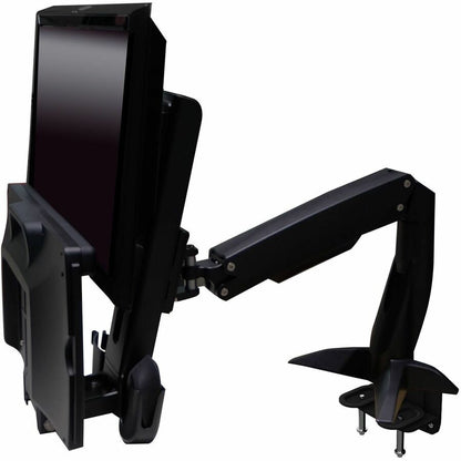 Poste de travail à bras simple Amer Mounts (double écran et clavier) prenant en charge les écrans plats jusqu'à 24" AMR1ACWS AMR1ACWS