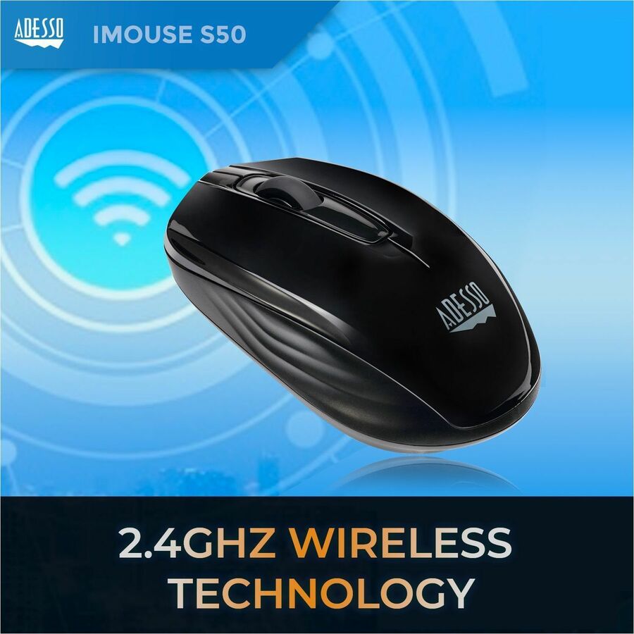 Adesso iMouse S50 - Mini souris sans fil 2,4 GHz IMOUSES50