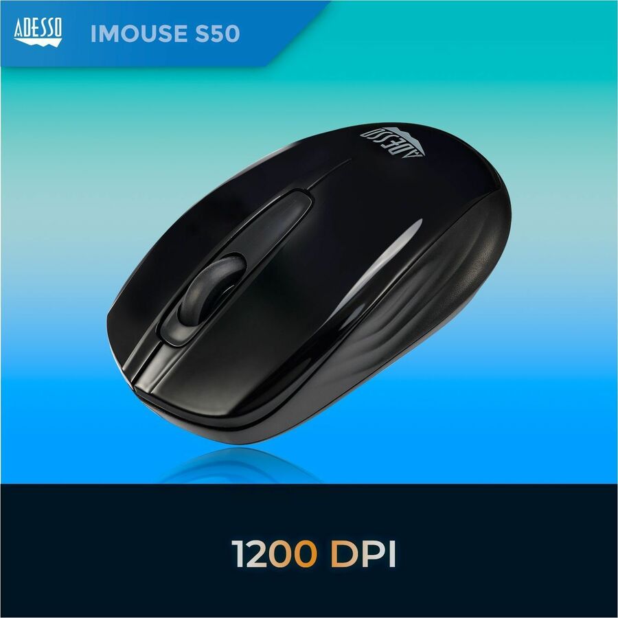 Adesso iMouse S50 - Mini souris sans fil 2,4 GHz IMOUSES50
