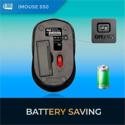 Adesso iMouse S50 - Mini souris sans fil 2,4 GHz IMOUSES50