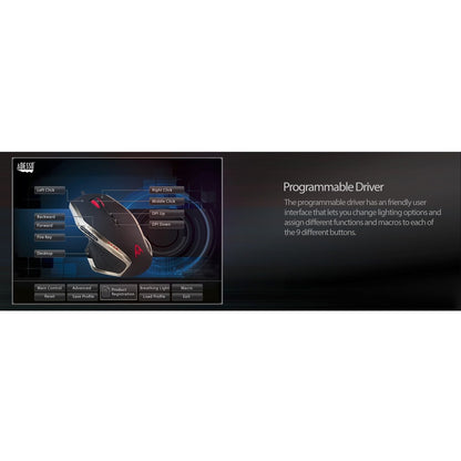 Adesso Multi-Color 9-Button Programmable Gaming Mouse IMOUSE X3