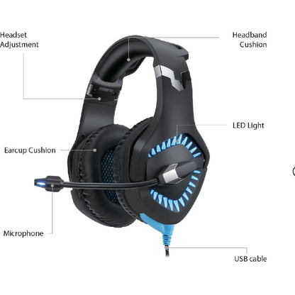 Casque de jeu virtuel Adesso 7.1 avec microphone XTREAM G3