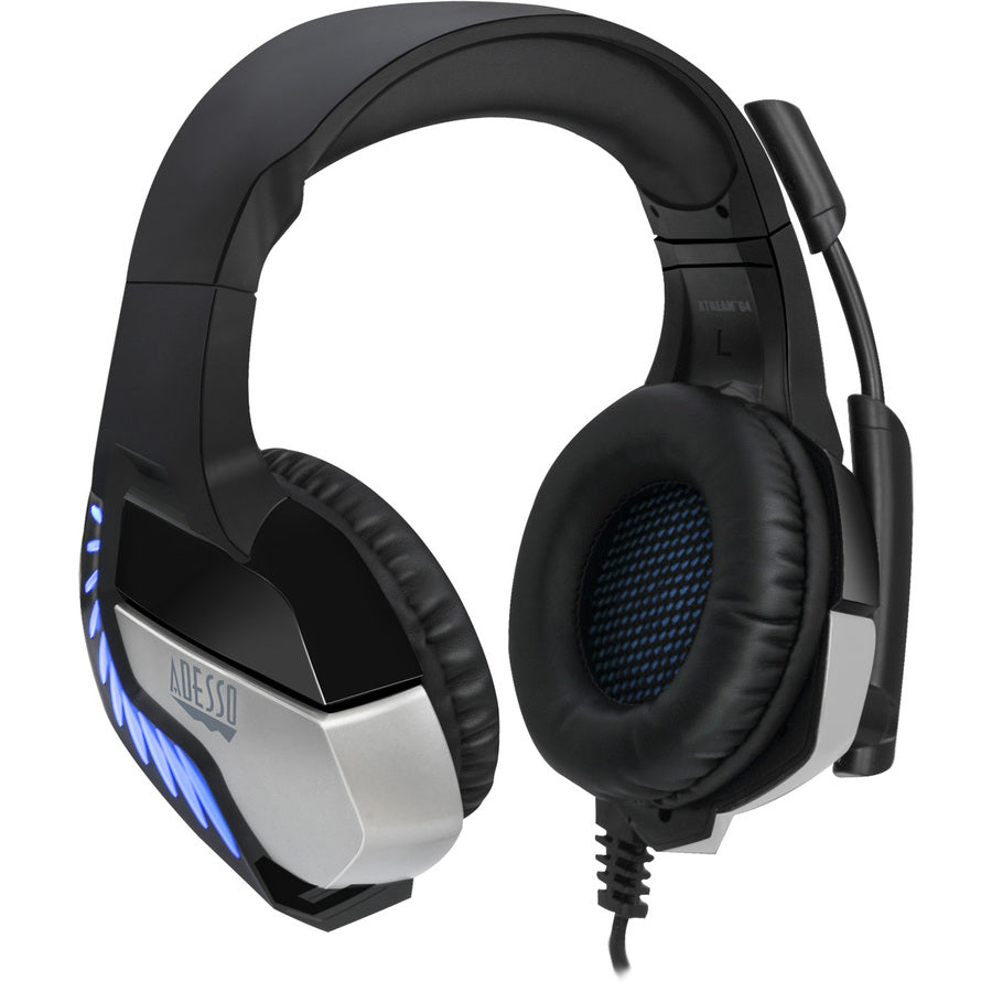 Casque de jeu avec son surround 7.1 virtuel Adesso avec vibration XTREAM G4