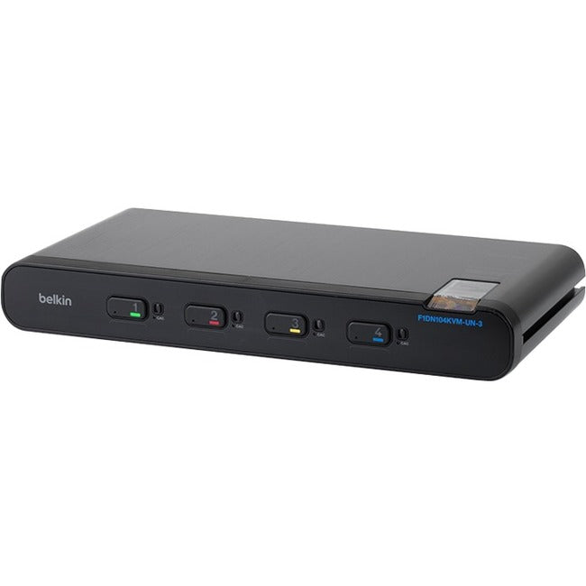 Commutateur KVM sécurisé universel Belkin, 4 ports, tête unique F1DN104KVM-UN-3