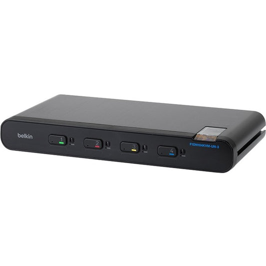 Commutateur KVM sécurisé universel Belkin, 4 ports, tête unique F1DN104KVM-UN-3