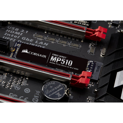 Disque SSD Corsair Force MP510 480 Go - M.2 2280 interne - PCI Express NVMe (PCI Express NVMe 3.1 x4) CSSD-F480GBMP510