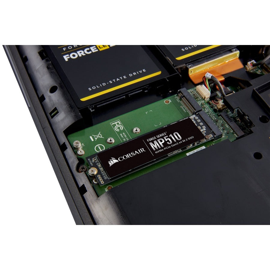 Disque SSD Corsair Force MP510 480 Go - M.2 2280 interne - PCI Express NVMe (PCI Express NVMe 3.1 x4) CSSD-F480GBMP510