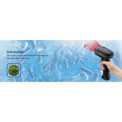 Lecteur de codes-barres 2D antimicrobien anti-éclaboussures Bluetooth Adesso NUSCAN 2500TB NUSCAN 2500TB