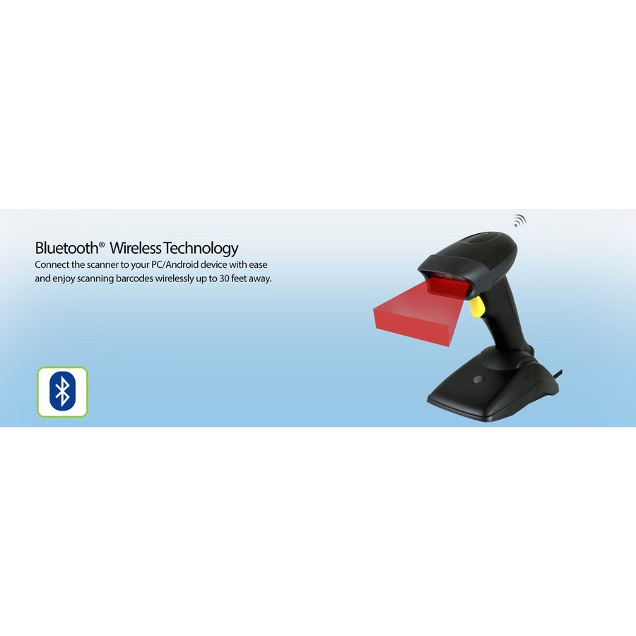 Lecteur de codes-barres 2D antimicrobien anti-éclaboussures Bluetooth Adesso NUSCAN 2500TB NUSCAN 2500TB