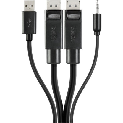 Câble Belkin TAA DOUBLE DP/USB/AUD SKVM, DP M/M ; USB A/B, 10' F1D9020B10T
