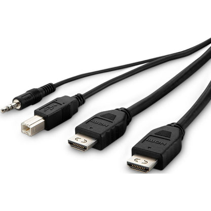 Câble Belkin TAA 2 DVI vers HDMI/USB/AUD, VD MM ; USB A/B, 6' F1DN2CCBL-DH6T