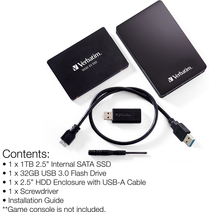 Kit de mise à niveau SSD Verbatim 1 To pour PlayStation® 4 70374