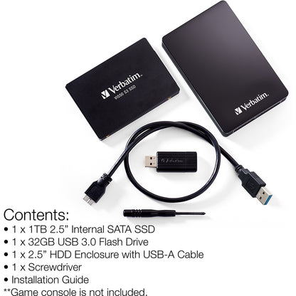 Kit de mise à niveau SSD Verbatim 1 To pour PlayStation® 4 70374